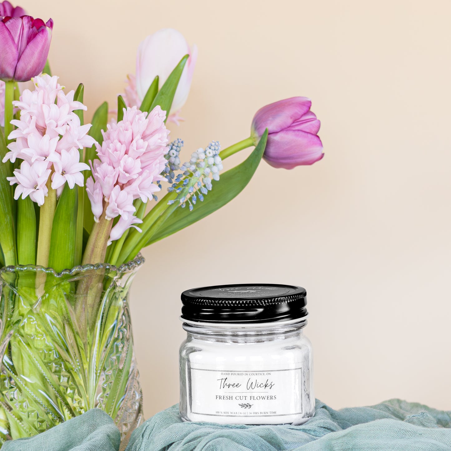 6 oz Mason Jar - Spring Scents