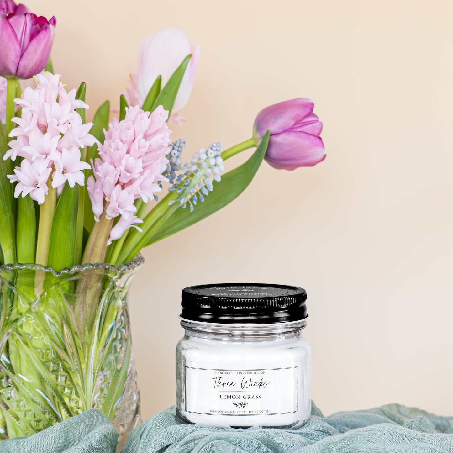 6 oz Mason Jar - Spring Scents