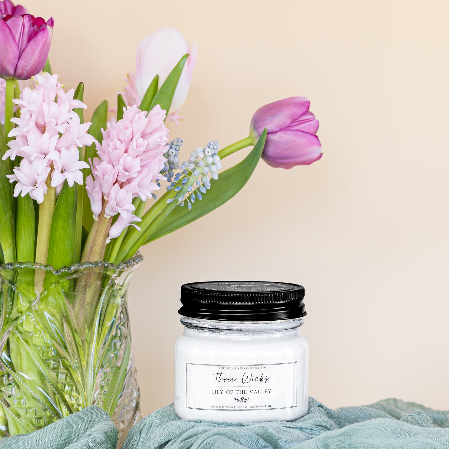 6 oz Mason Jar - Spring Scents