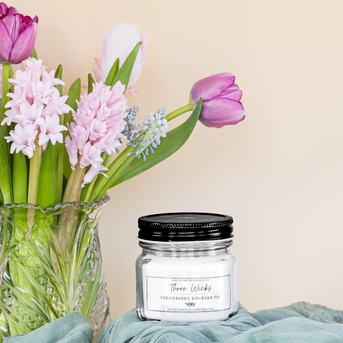 6 oz Mason Jar - Spring Scents