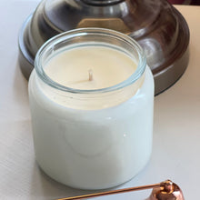 Load image into Gallery viewer, Top view of our 16 oz scented candle from our signature collection 
