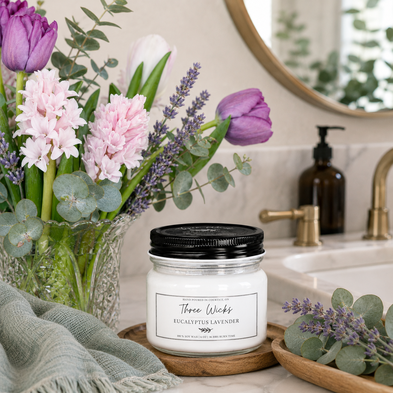 6 oz Soy Candle – Signature Scents Collection | Three Wicks Candles
