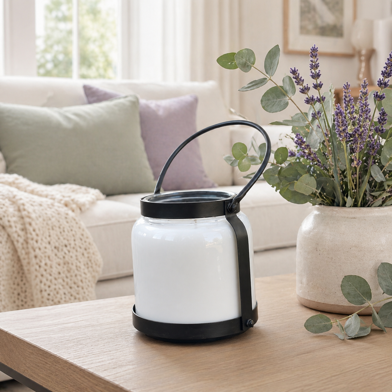 66 oz Lantern Candle | 4-Wick Soy Candle in Signature Scents | 396 Hour Burn