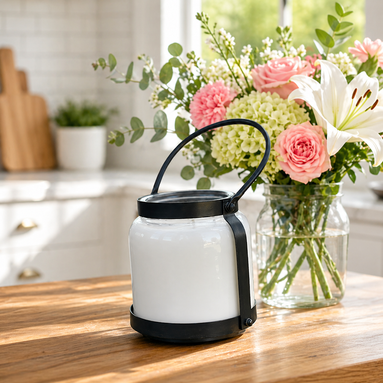 Spring Scented Candle 66 oz Lantern | 4 Wick Soy Candle