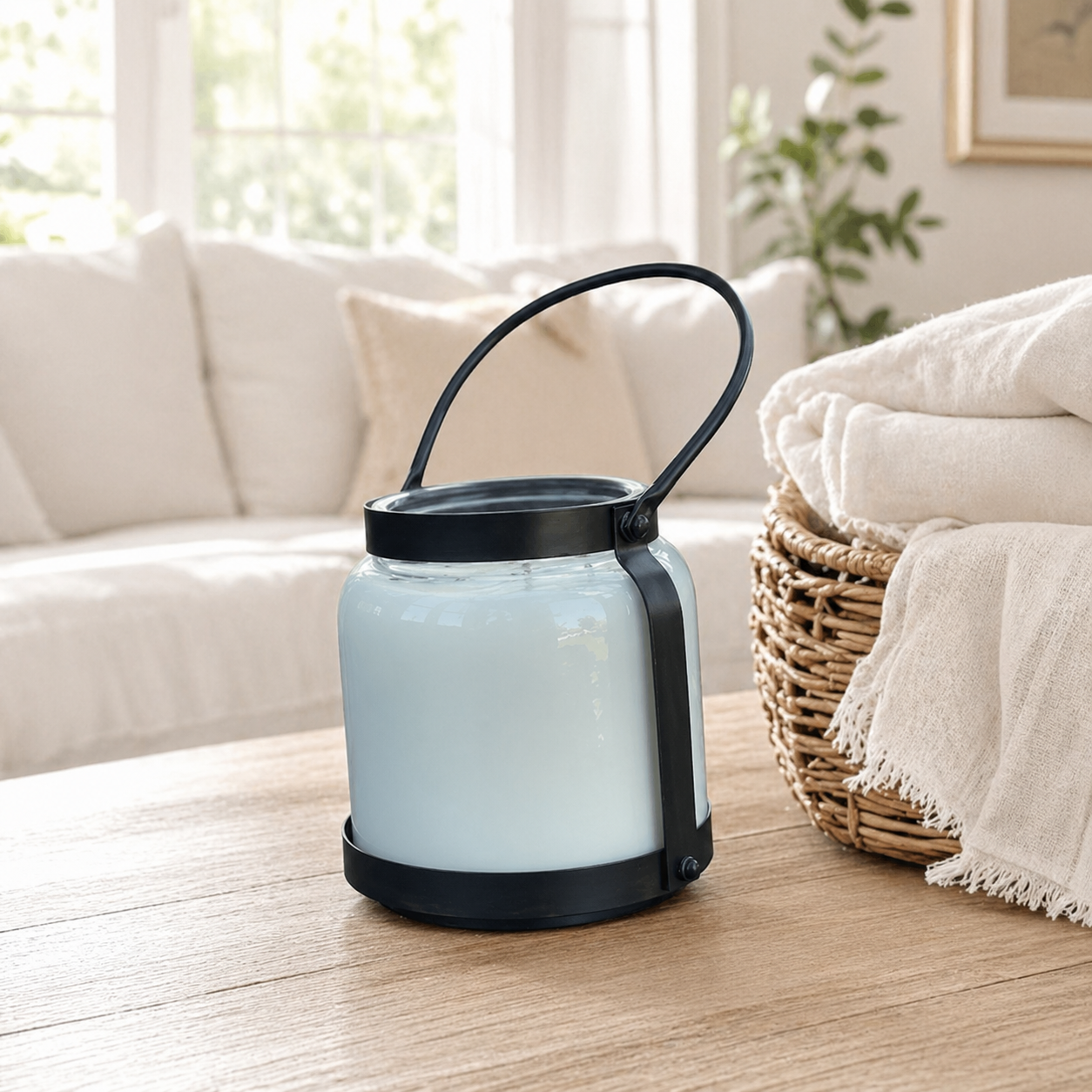 66 oz Lantern Candle | 4-Wick Soy Candle in Signature Scents | 396 Hour Burn