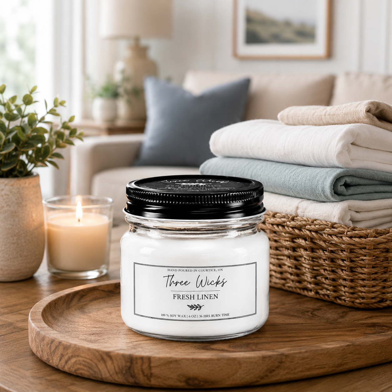 6 oz Soy Candle – Signature Scents Collection | Three Wicks Candles