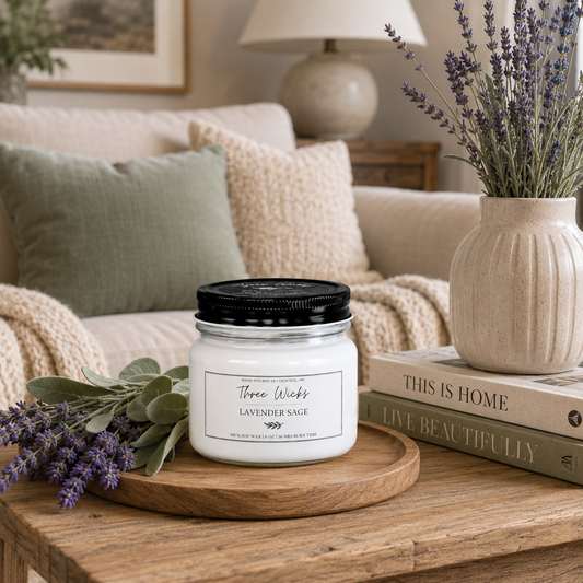 6 oz Soy Candle – Signature Scents Collection | Three Wicks Candles