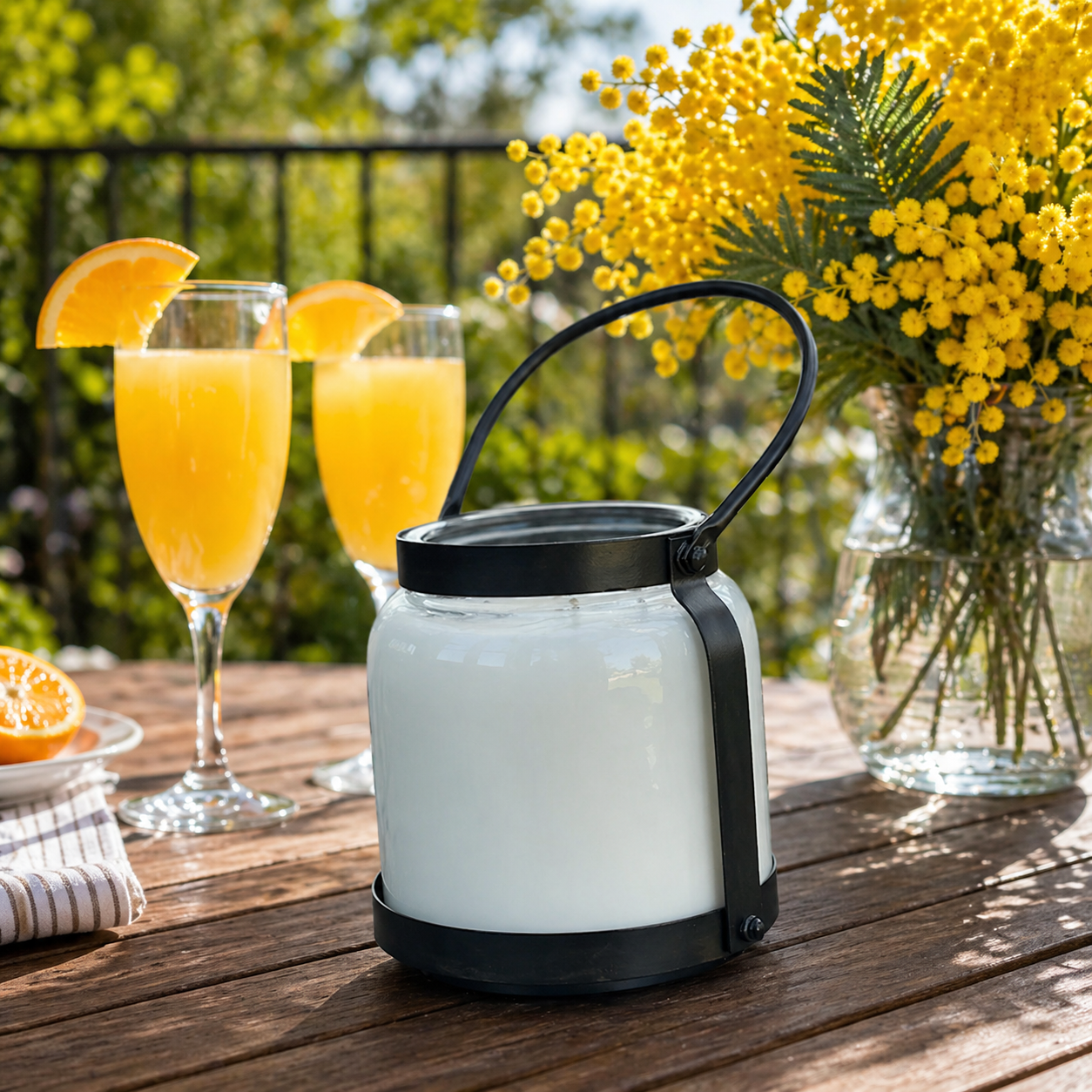66 oz Summer Lantern Candle - Indoor Outdoor Candle with 396 Hour Burn Time