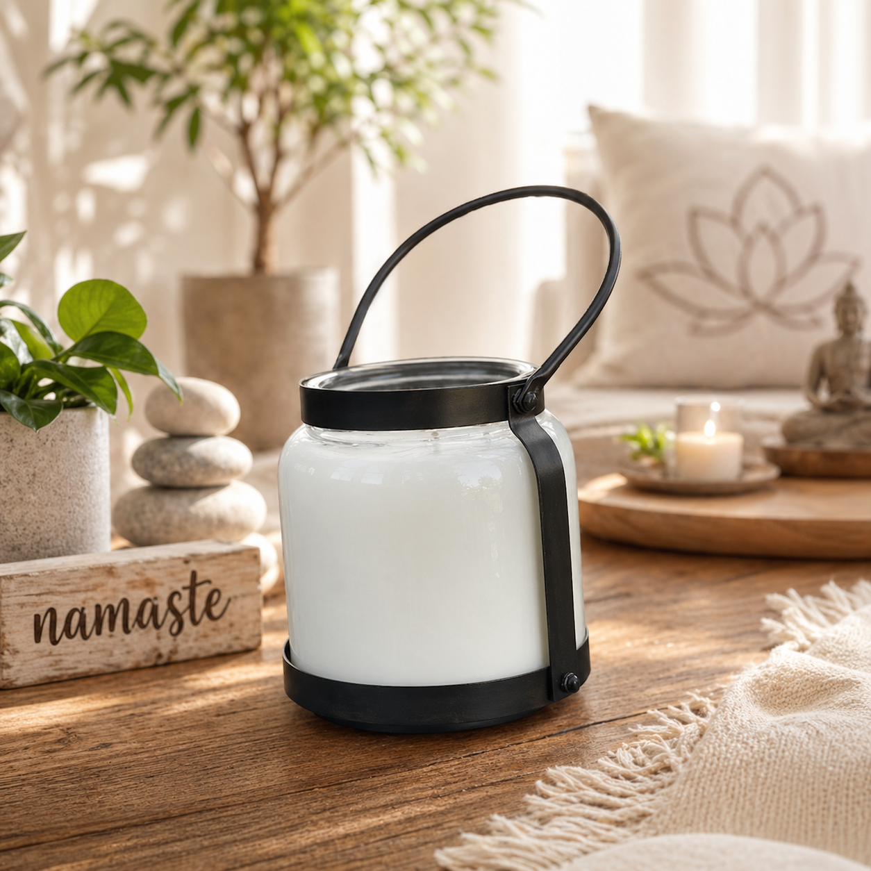 66 oz Lantern Candle | 4-Wick Soy Candle in Signature Scents | 396 Hour Burn
