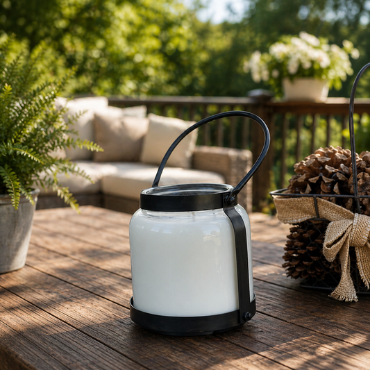 66 oz Summer Lantern Candle - Indoor Outdoor Candle with 396 Hour Burn Time