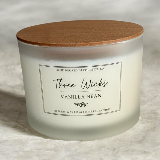 13 oz Soy Candles - Frosted Jar Cotton Wick | Signature Scents