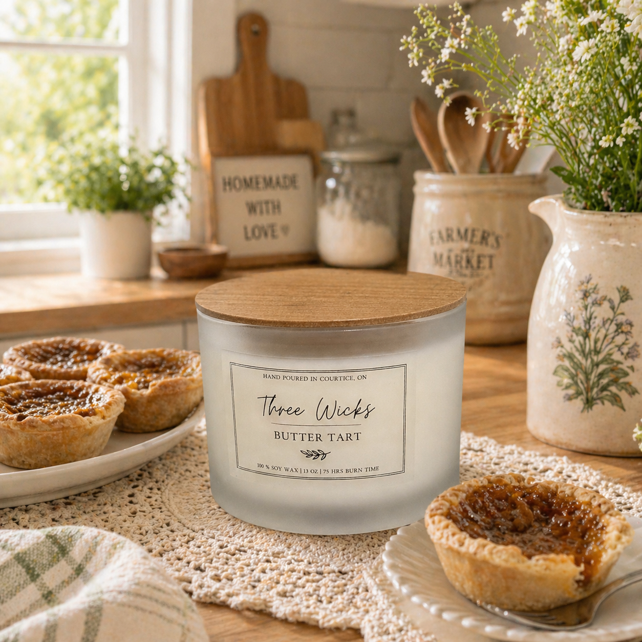 13 oz Soy Candles - Frosted Jar Cotton Wick | Signature Scents