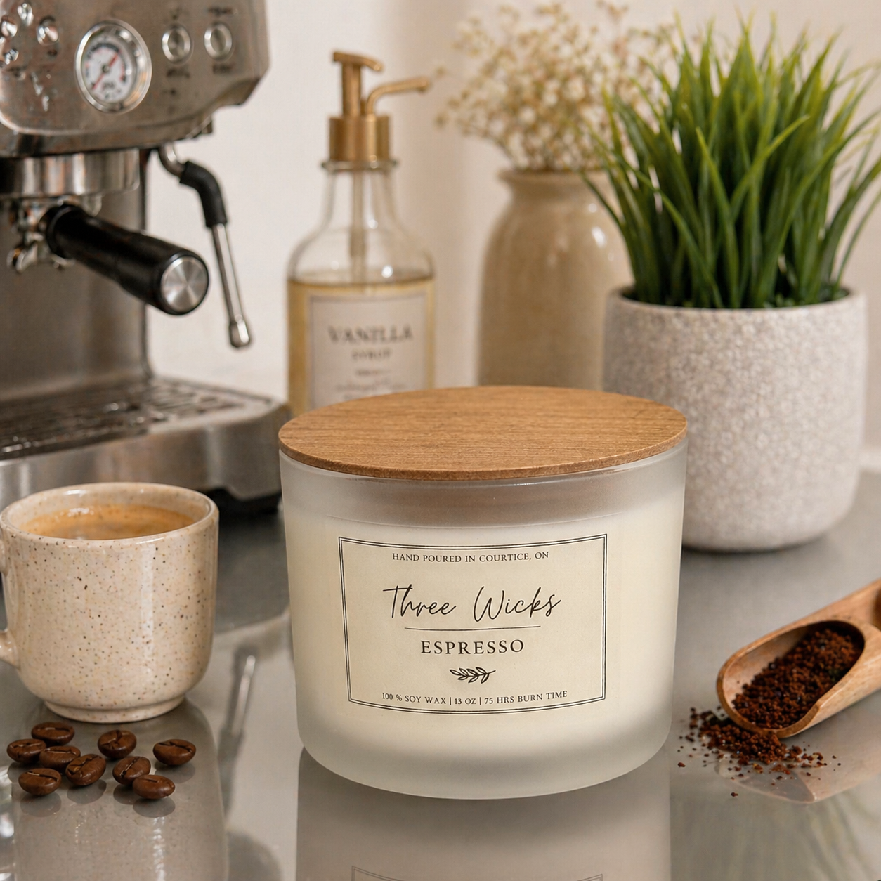 13 oz Soy Candles - Frosted Jar Cotton Wick | Signature Scents