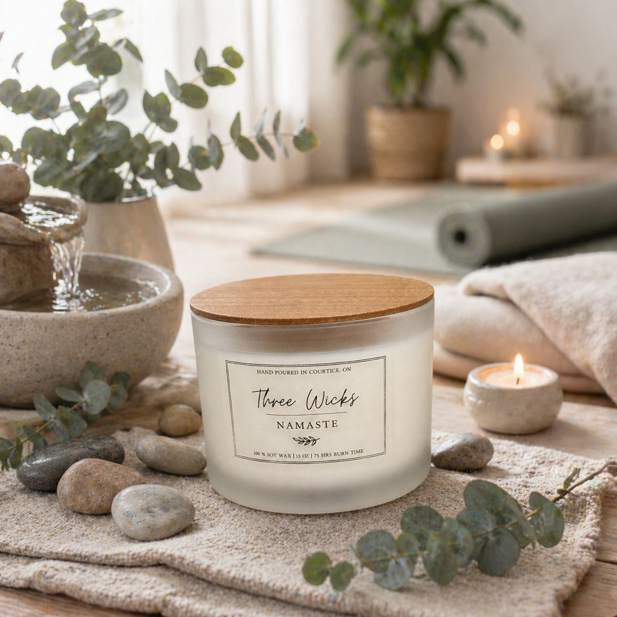 13 oz Soy Candles - Frosted Jar Cotton Wick | Signature Scents