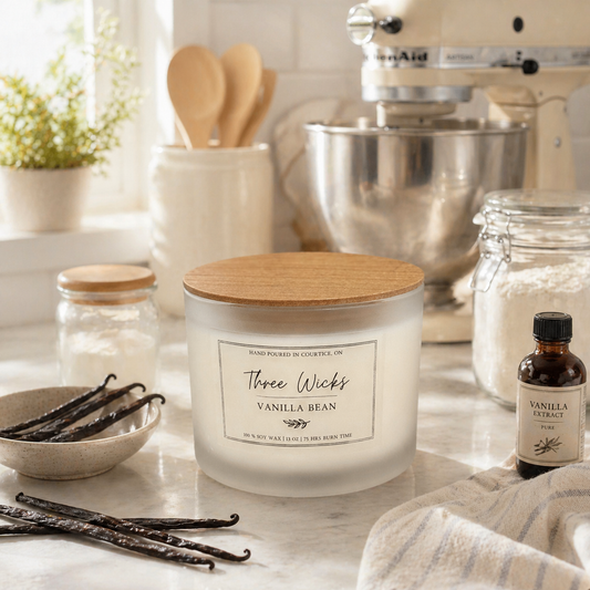 13 oz Soy Candles - Frosted Jar Wood Wick | Signature Scents
