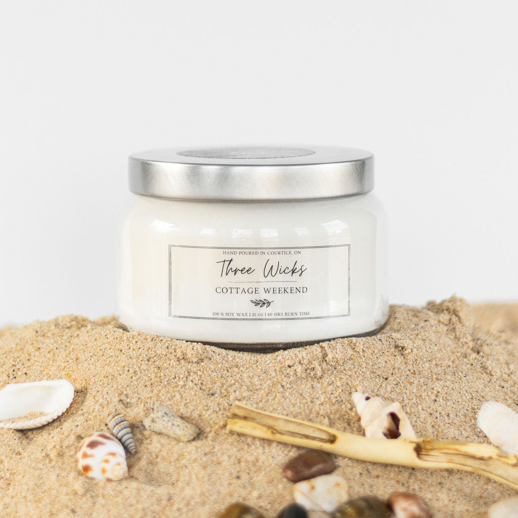 10 oz Traditional Jar Wood Wick - Summer Scents