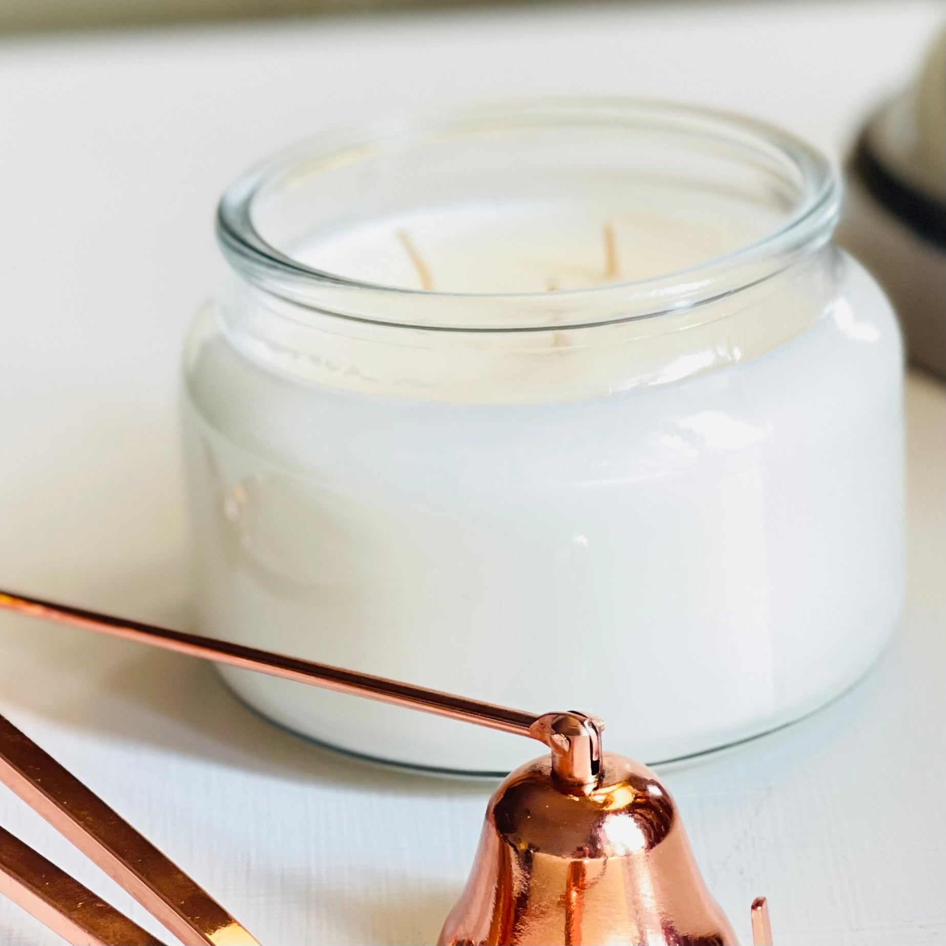 Scented soy candle in 10 oz vessel. 