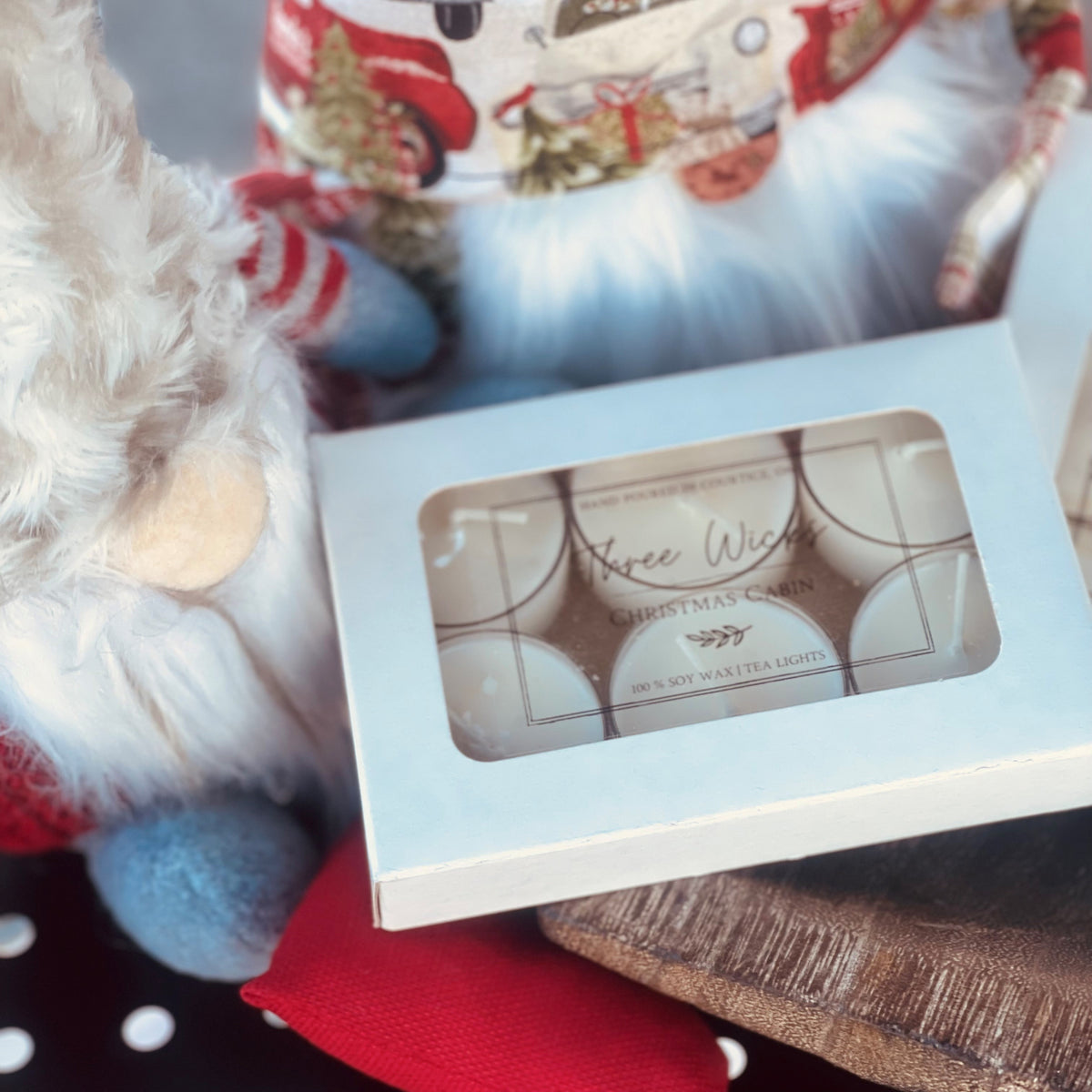 Holiday Soy Tea Lights - Scented Tea Light Candles | 6 Pack